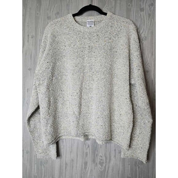 Columbia Bouclé Textured Sweater Women’s XL Flecked Pullover Cozy Vintage Y2K - Picture 1 of 5
